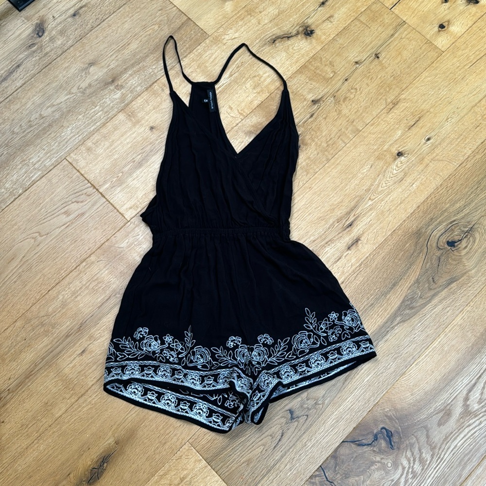 Kendall & Kylie Floral Embroidered Romper